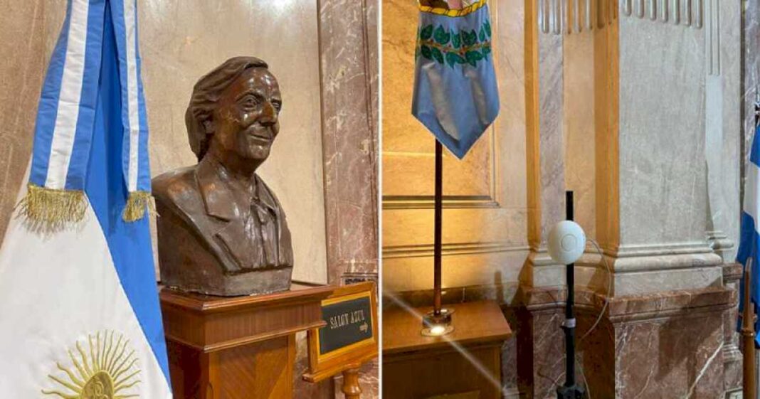 victoria-villarruel-ordeno-retirar-un-busto-de-nestor-kirchner-del-congreso:-no-fue-senador-y-yo-no-soy-su-viuda