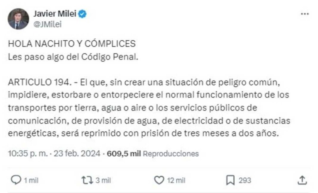 javier-milei-y-el-gobernador-de-chubut-llevaron-su-pelea-a-las-redes-sociales:-presidente,-no-le-tengo-miedo