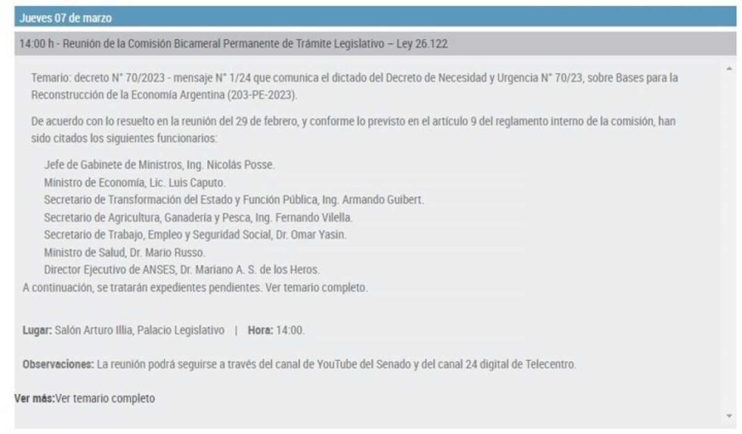 con-una-jugada-de-ultimo-minuto,-se-postergo-la-visita-de-nicolas-posse-y-luis-caputo-a-la-bicameral-que-define-la-suerte-del-megadnu-de-milei