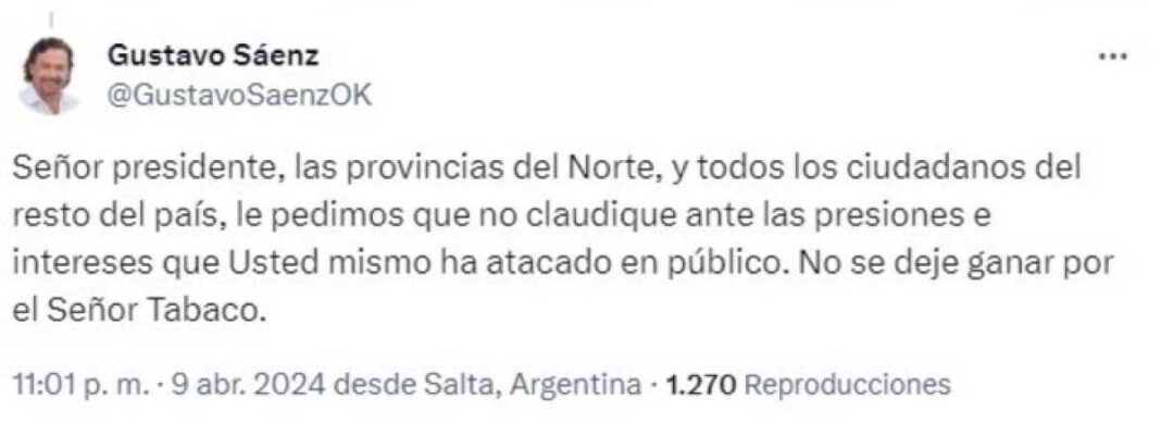 la-indignacion-de-un-gobernador-del-norte-por-la-decision-que-tomo-el-gobierno-ante-la-presion-del-senor-del-tabaco