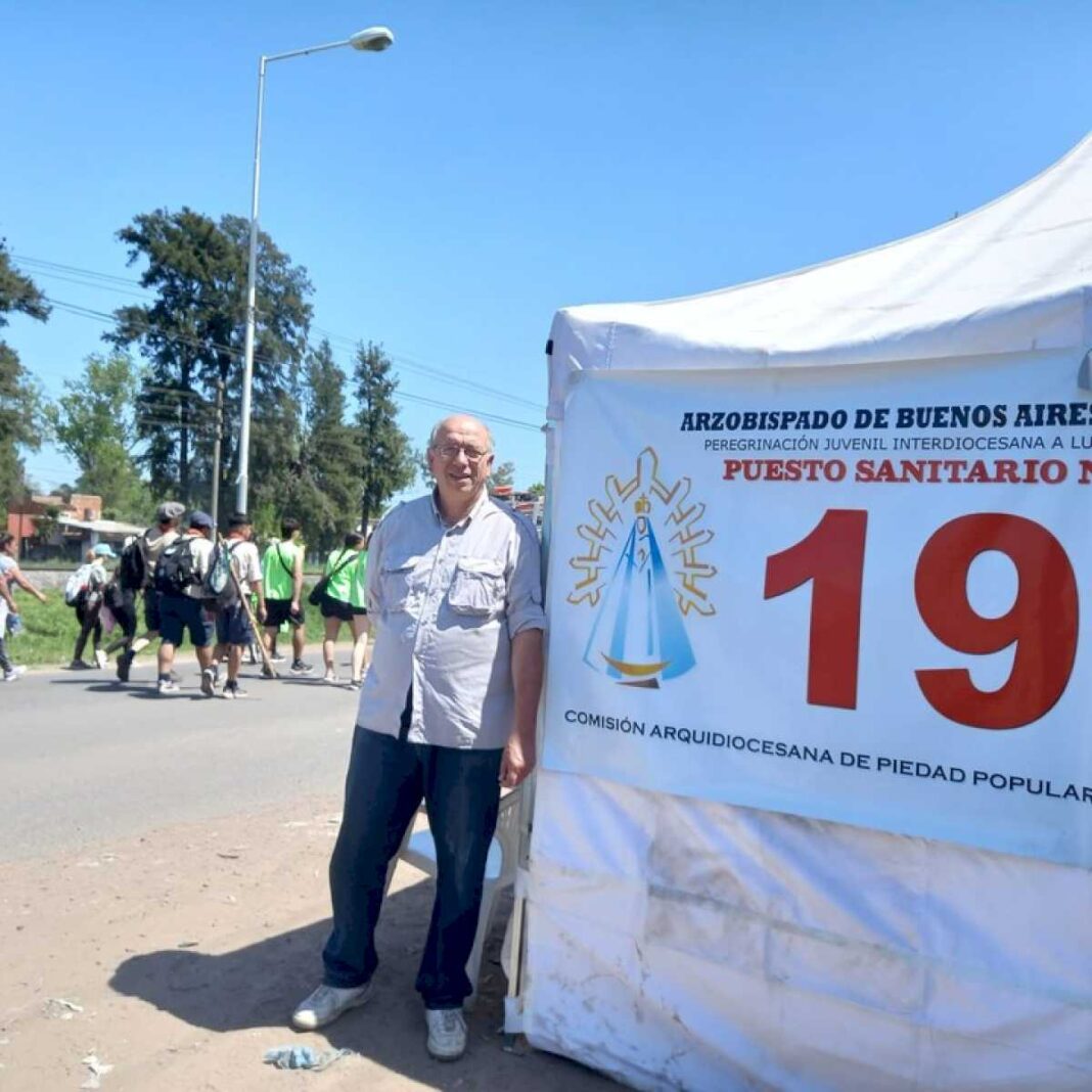 50-anos-de-la-peregrinacion-a-lujan:-los-viejos,-los-nuevos-y-el-primer-peregrino-de-esta-caminata